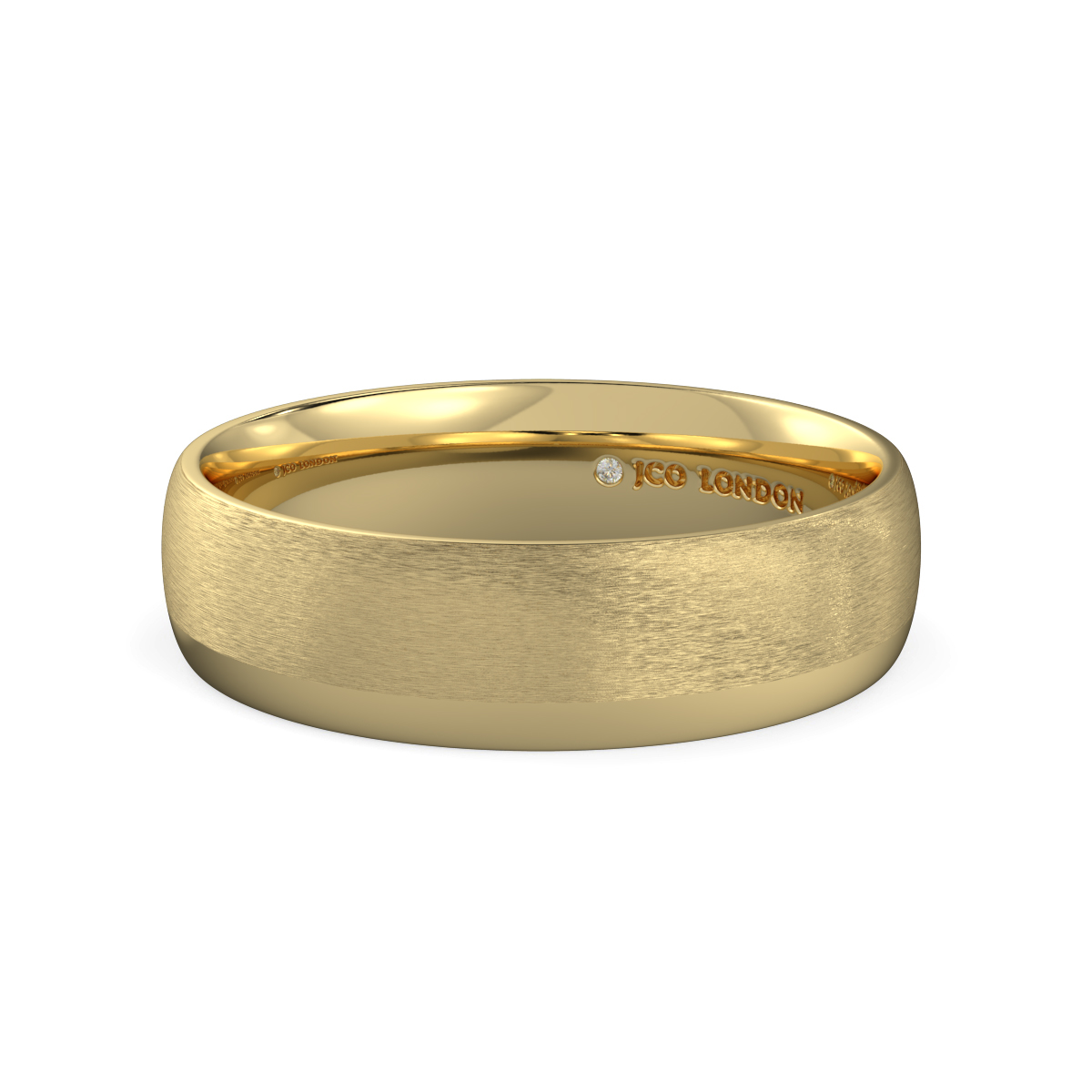 Shallow Court Plain Wedding Band