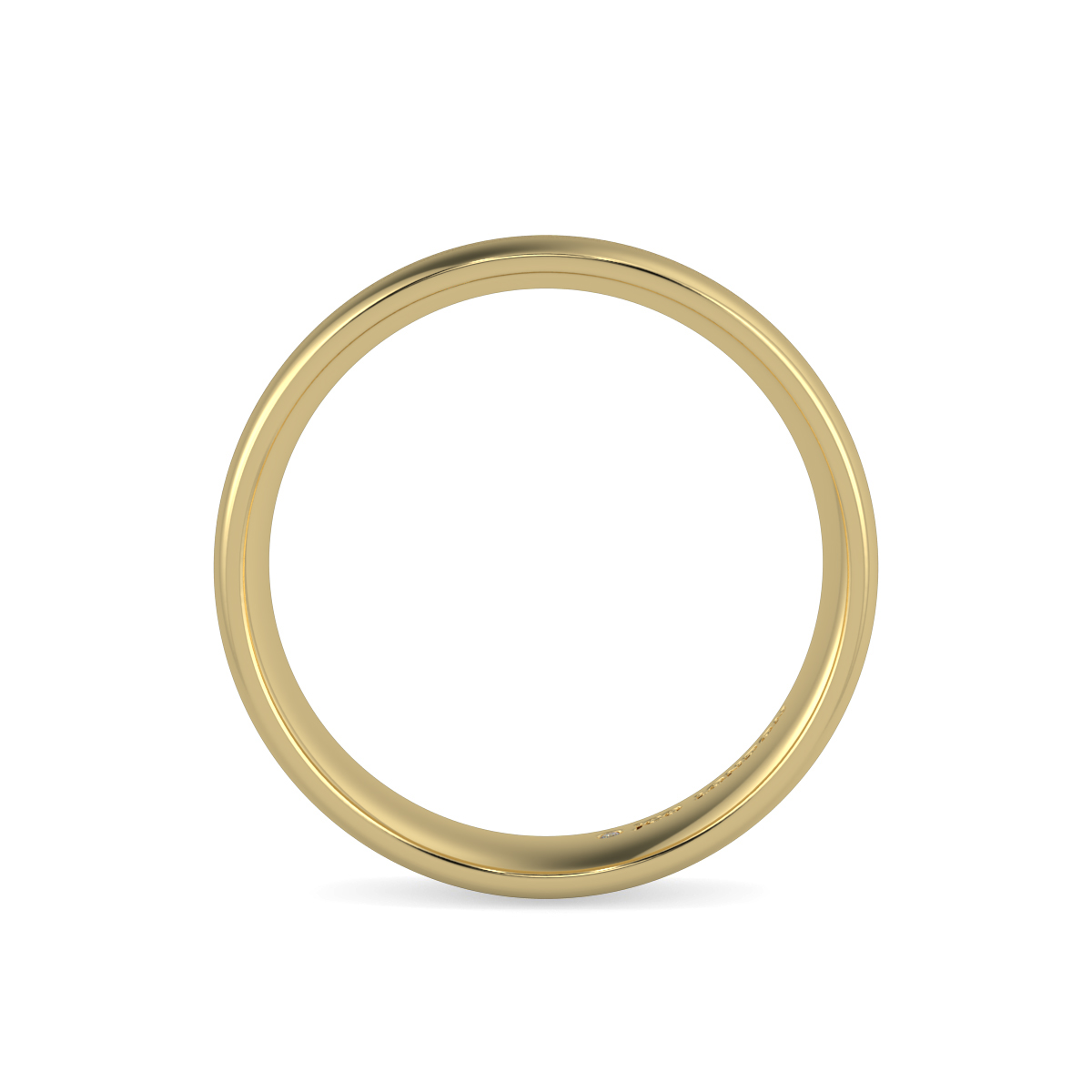 Shallow Court Plain Wedding Band