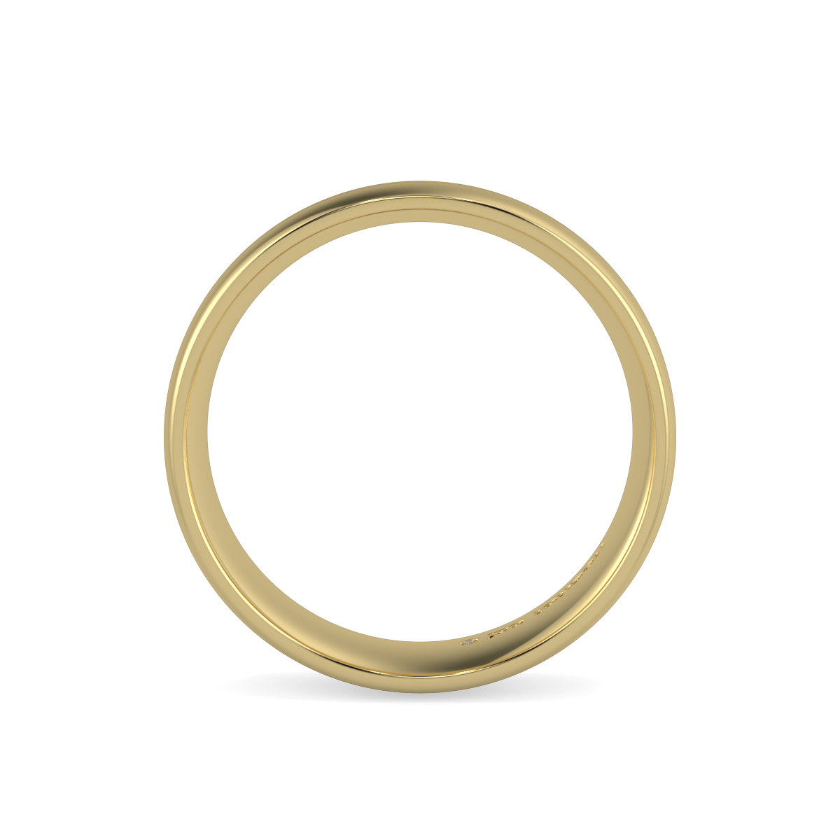 Shallow Court Plain Wedding Band