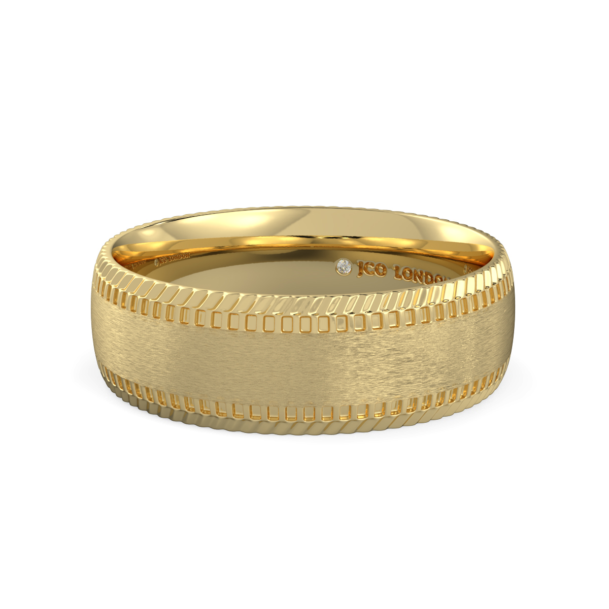 Shallow Court Plain Wedding Band