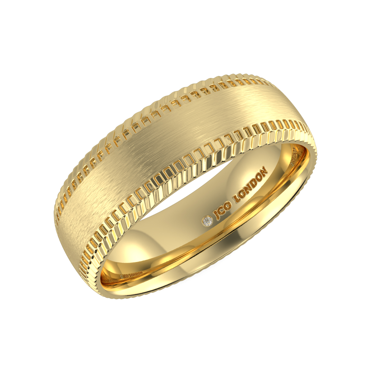 Shallow Court Plain Wedding Band