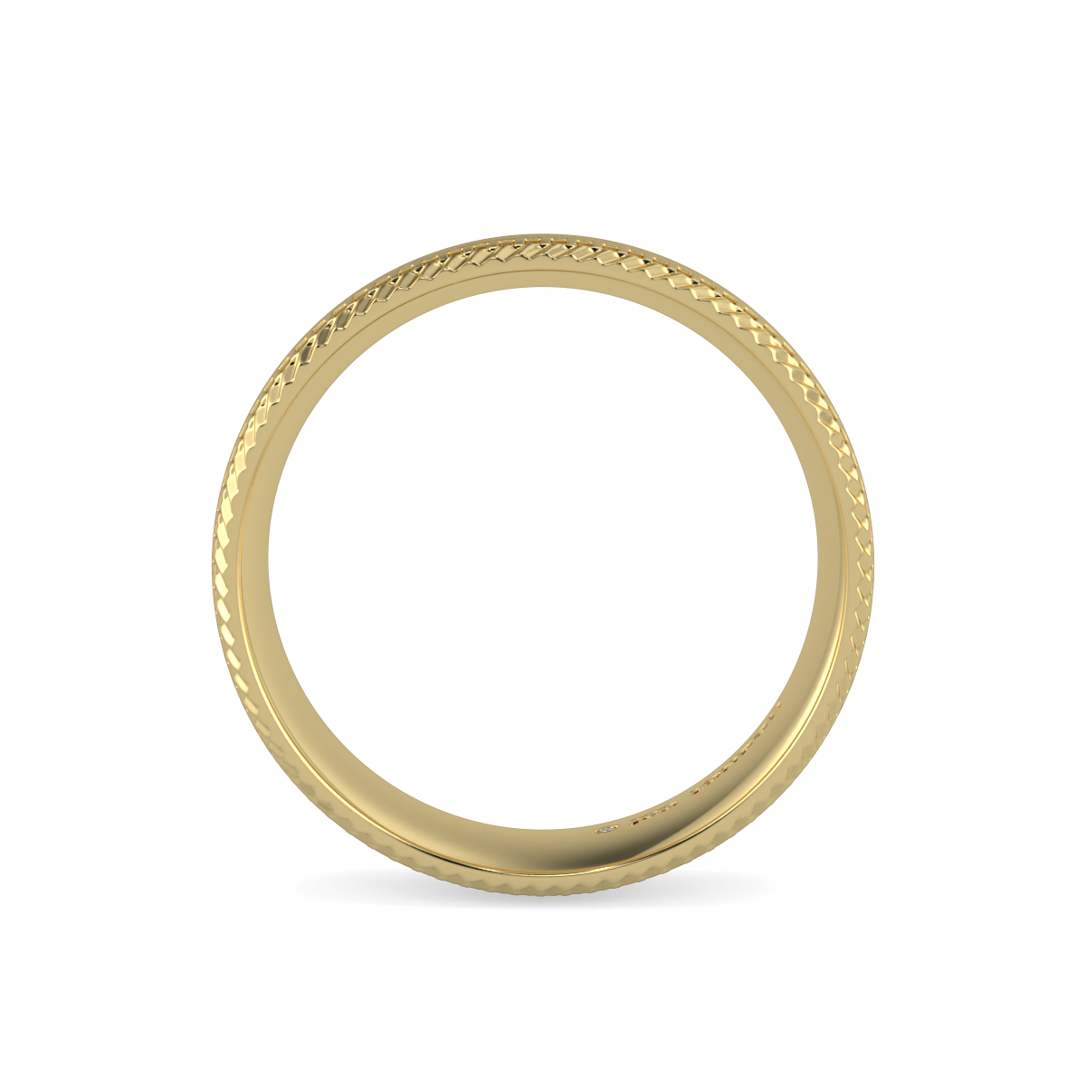 Shallow Court Plain Wedding Band