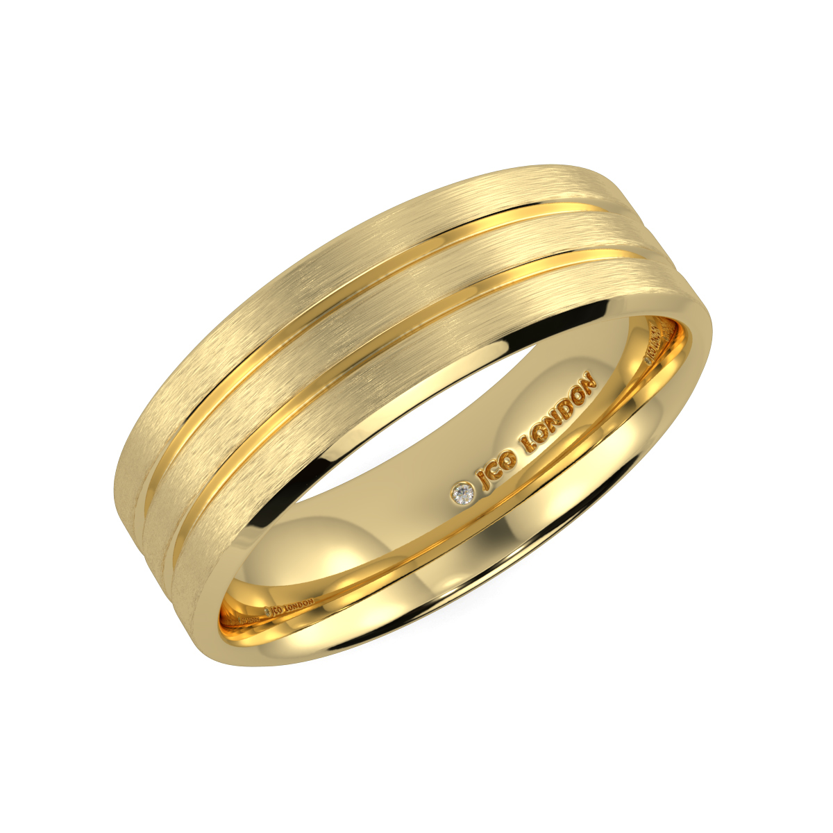 Flat Court Plain Wedding Band