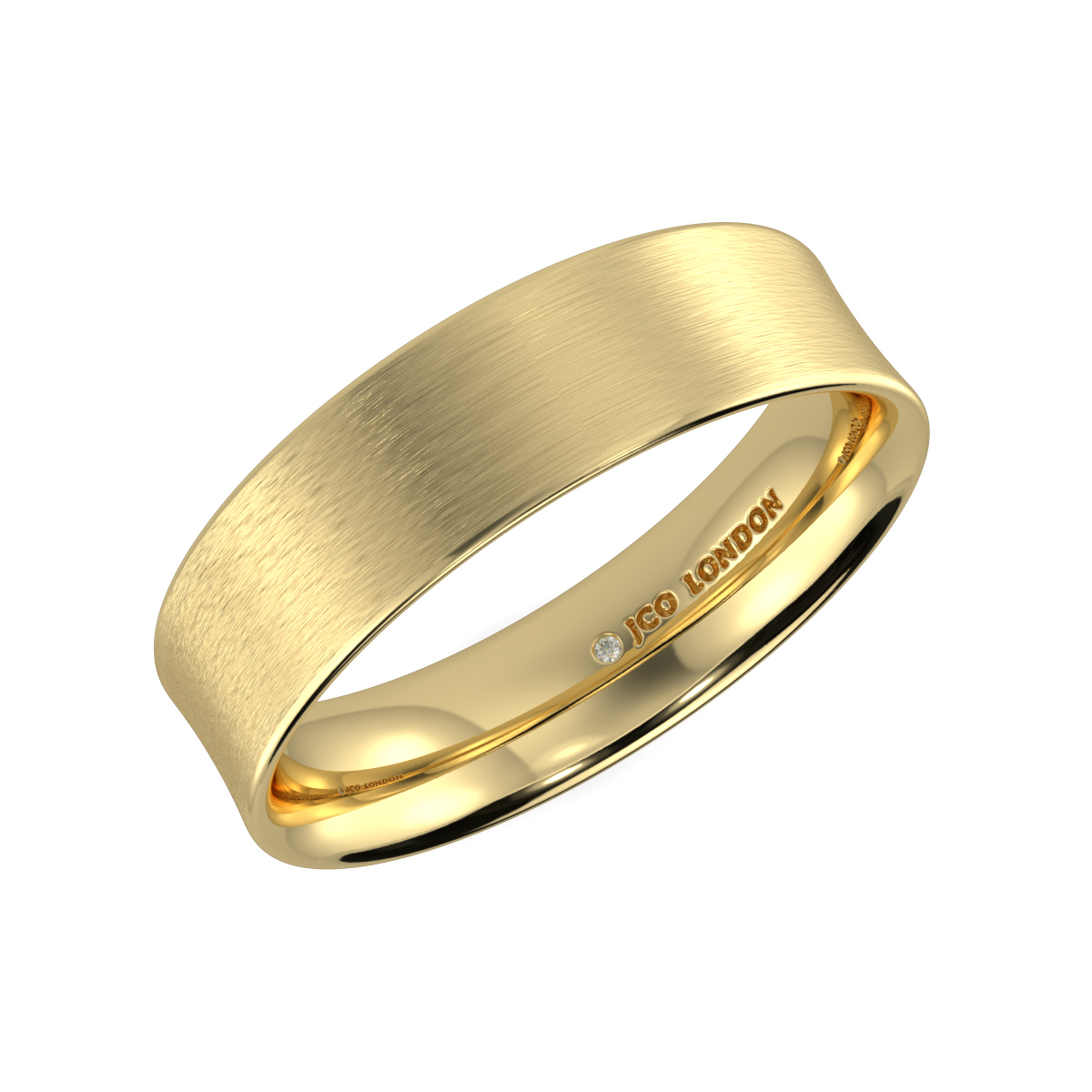 Flat Court Plain Wedding Band