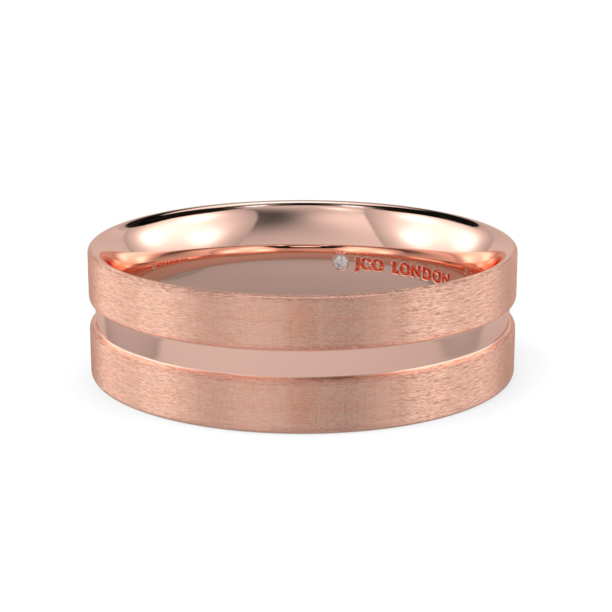 Flat Court Plain Wedding Band