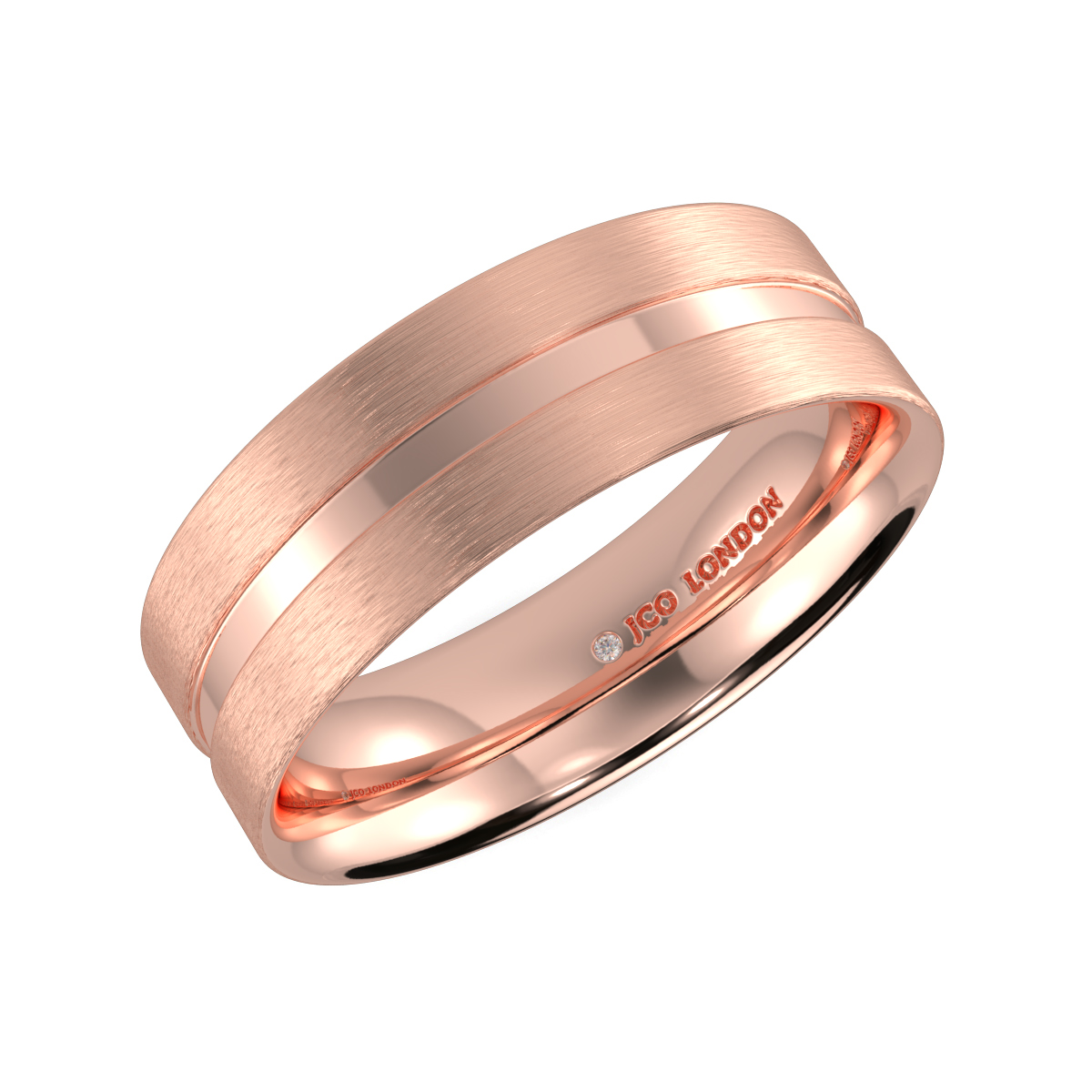 Flat Court Plain Wedding Band