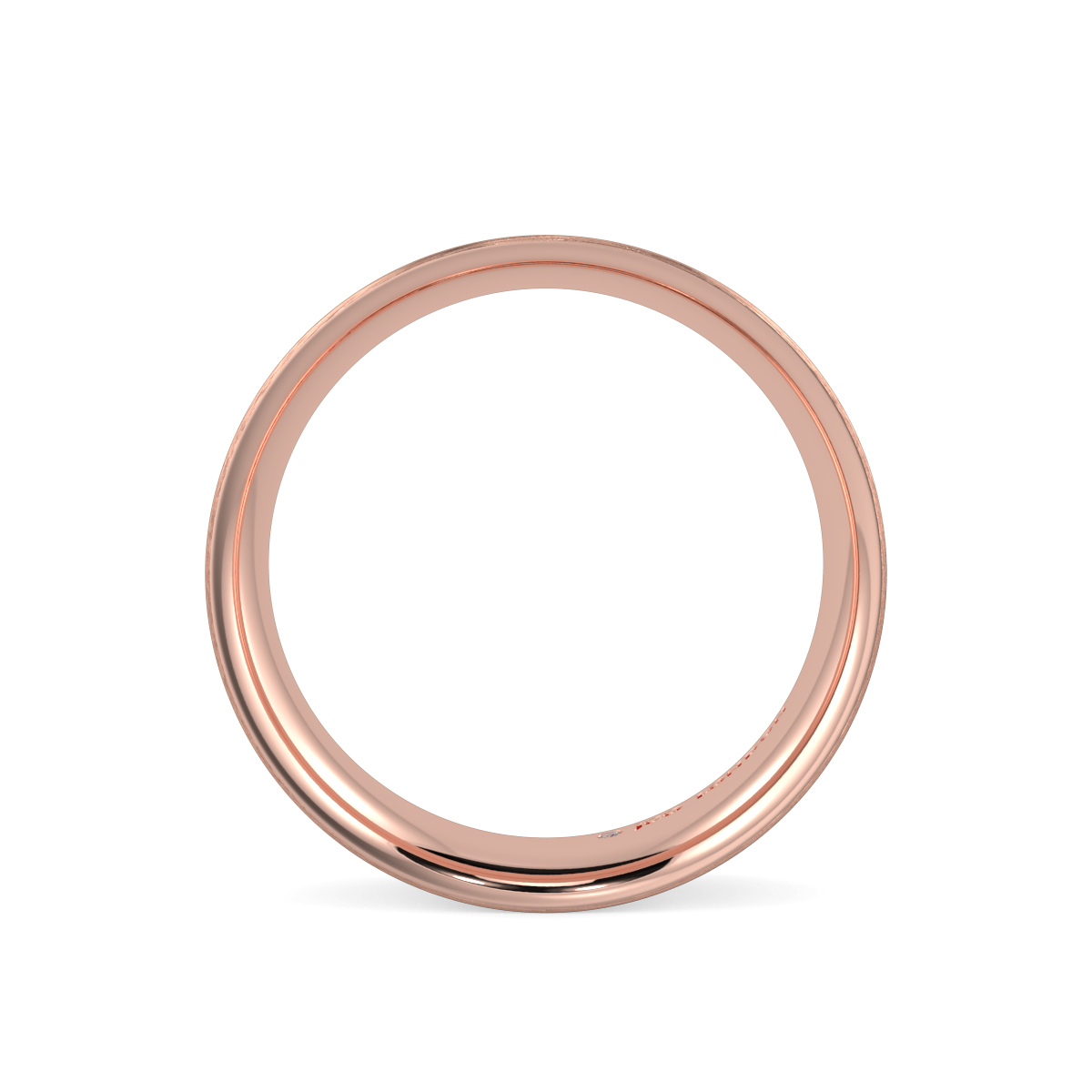 Flat Court Plain Wedding Band