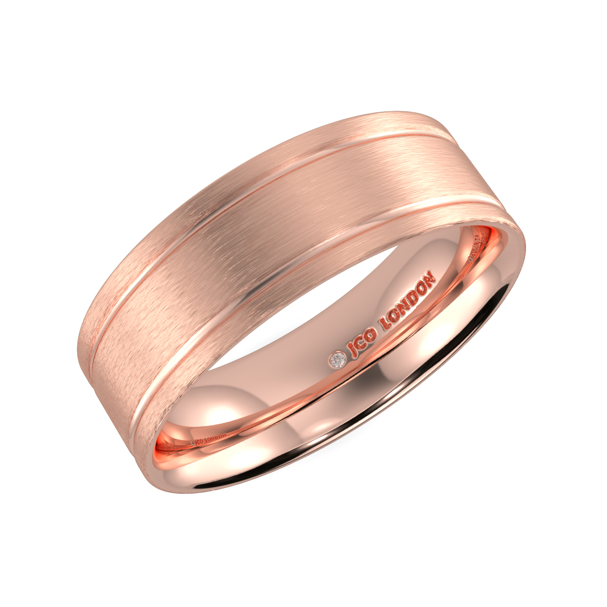 Flat Court Plain Wedding Band