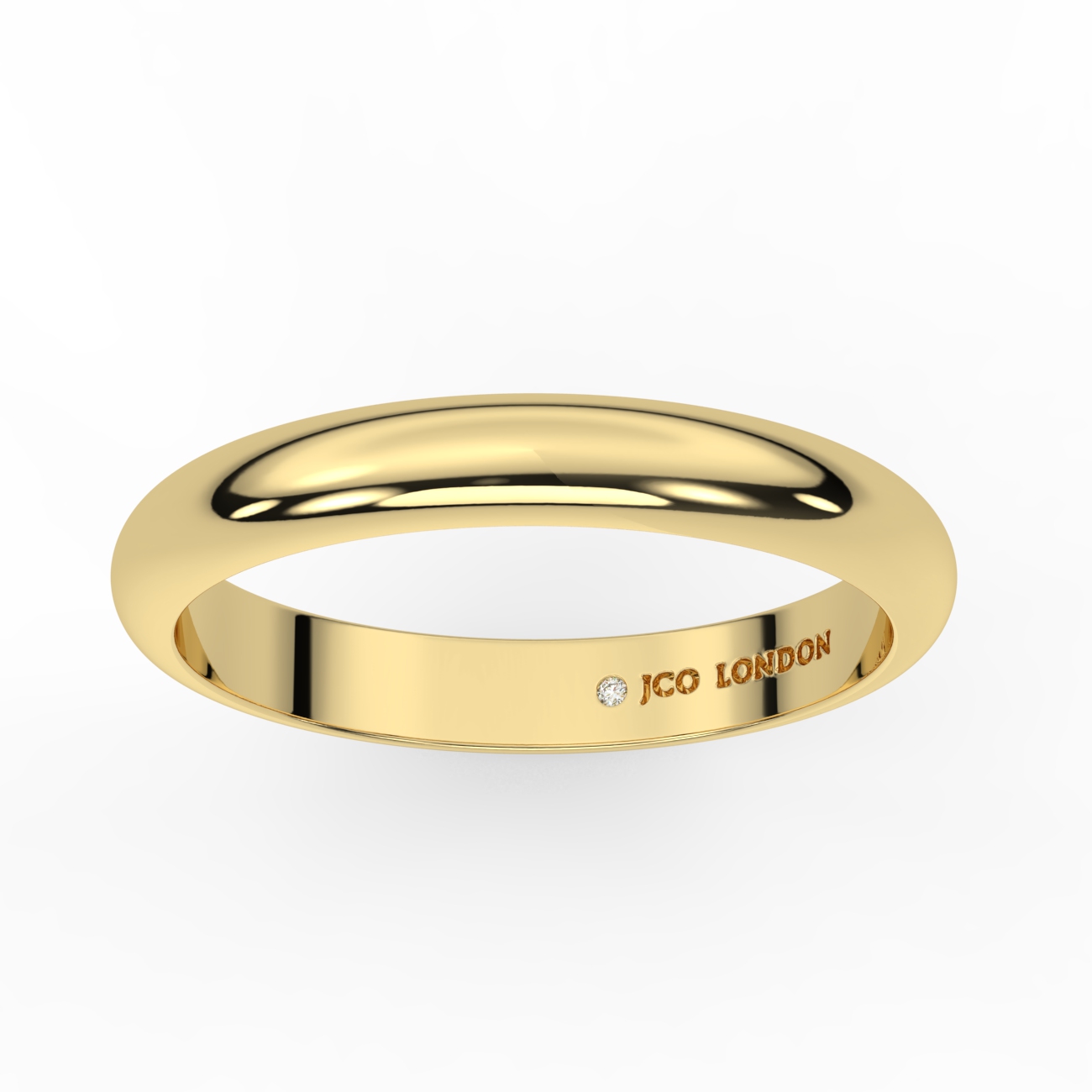 D Shape Plain Wedding Band