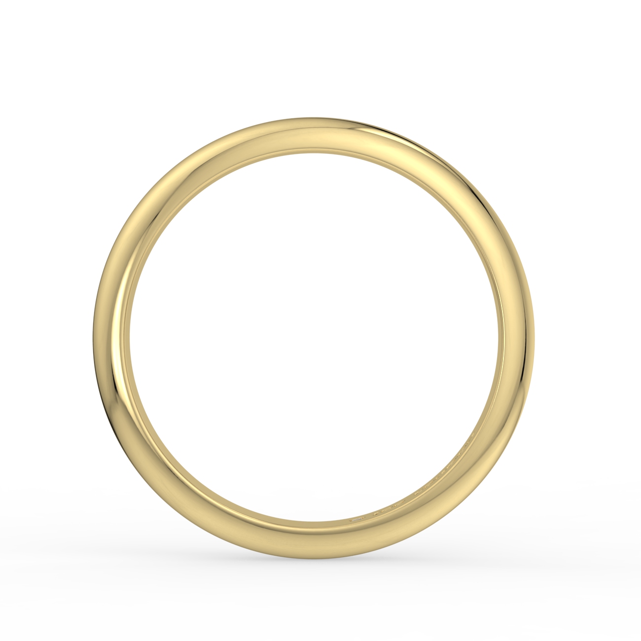 D Shape Plain Wedding Band