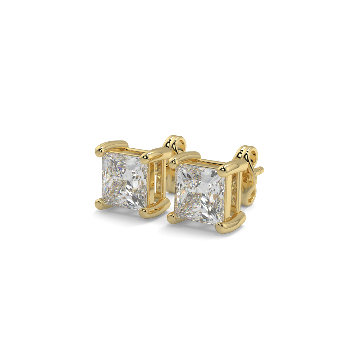 Solitaire Diamond Earrings