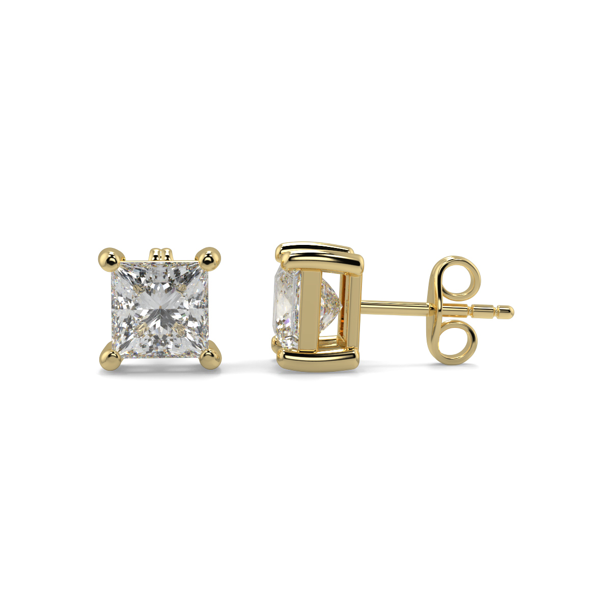 Solitaire Diamond Earrings