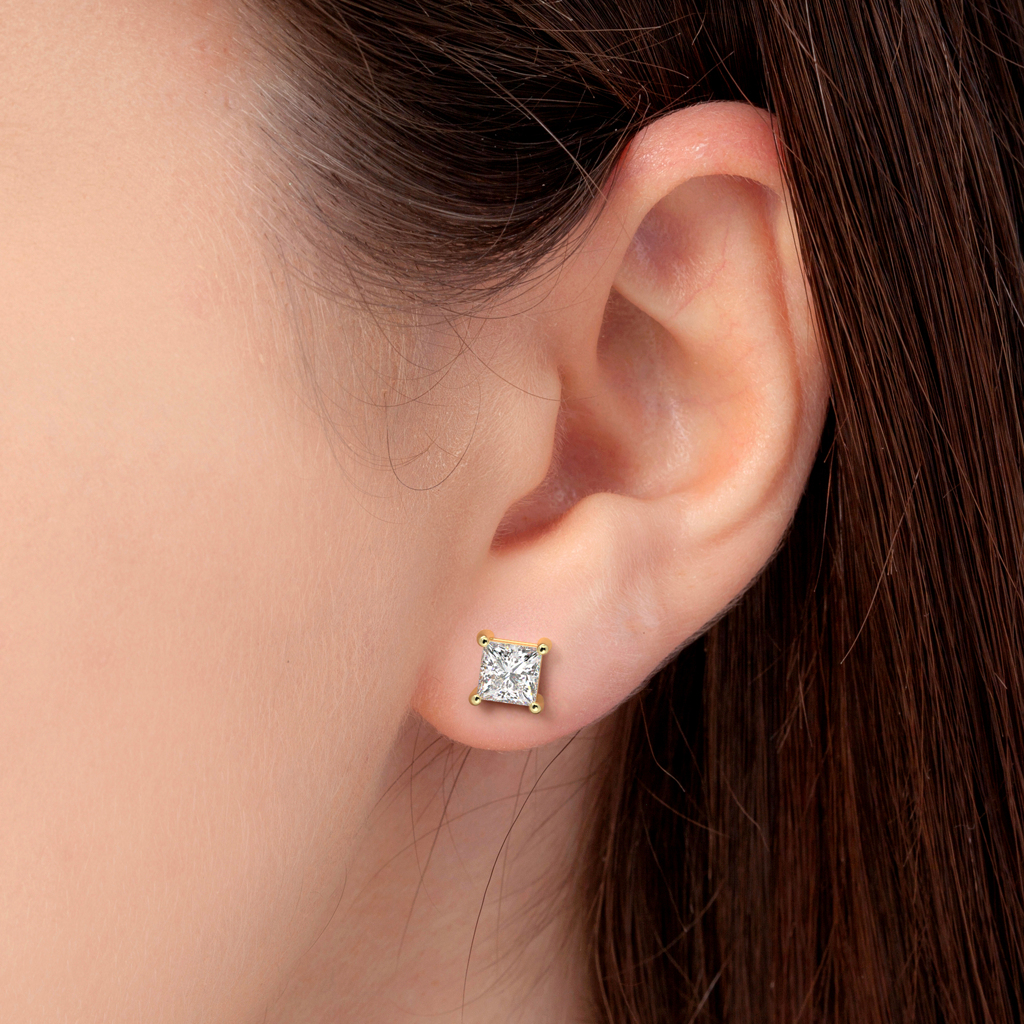 Solitaire Diamond Earrings