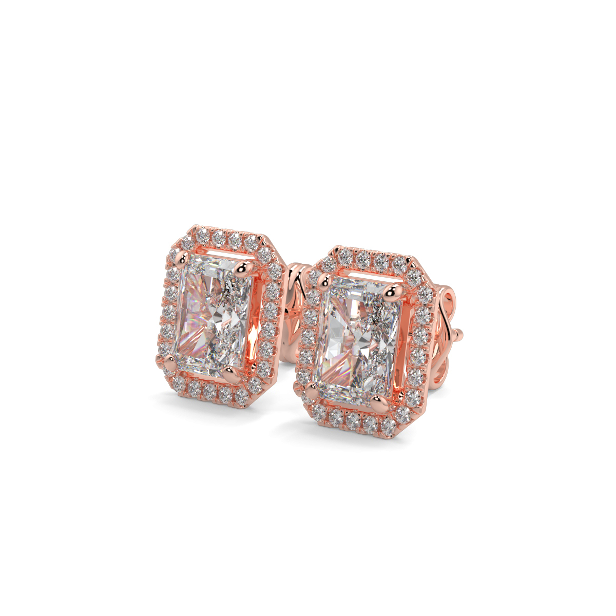 Halo Diamond Earrings