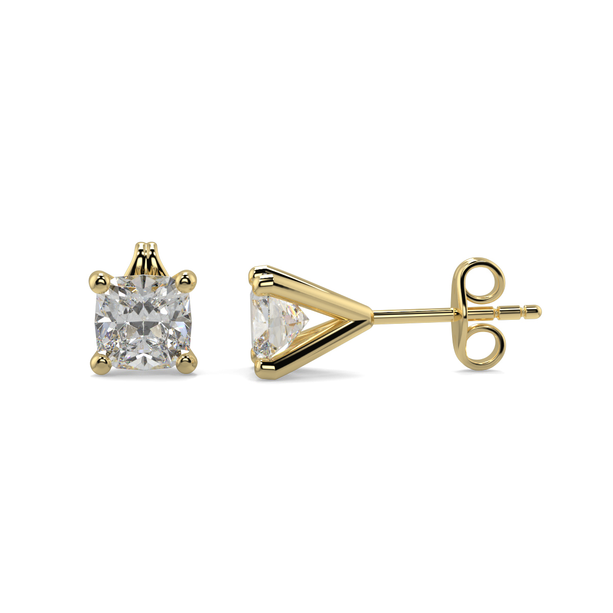 Solitaire Diamond Earrings