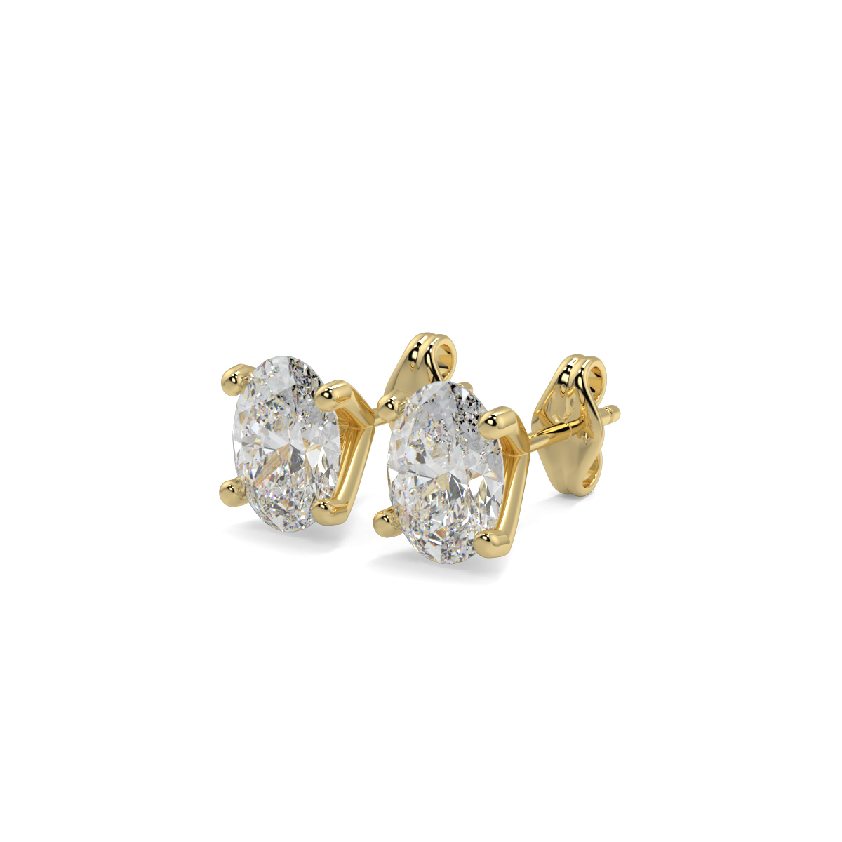 Solitaire Diamond Earrings