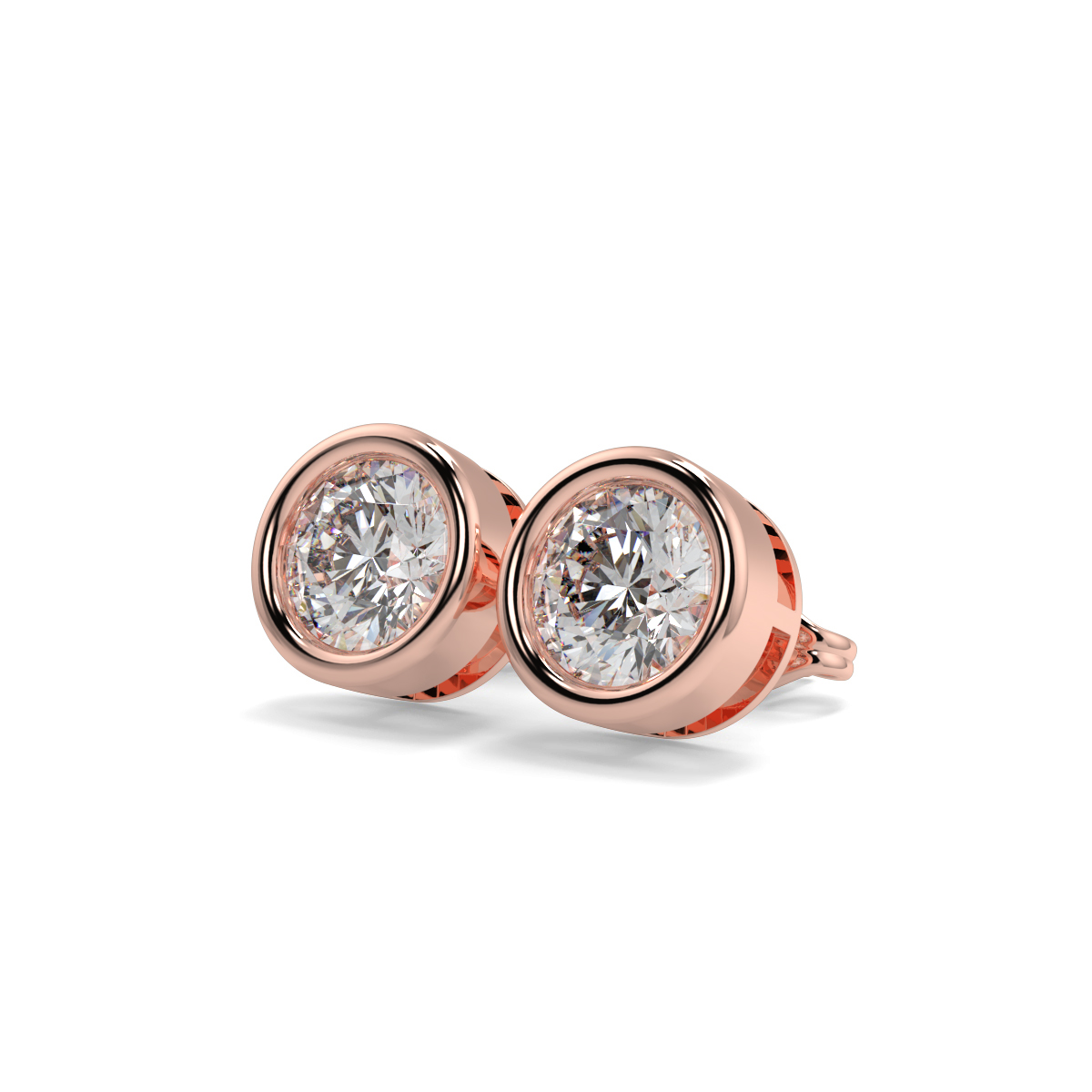 Solitaire Diamond Earrings