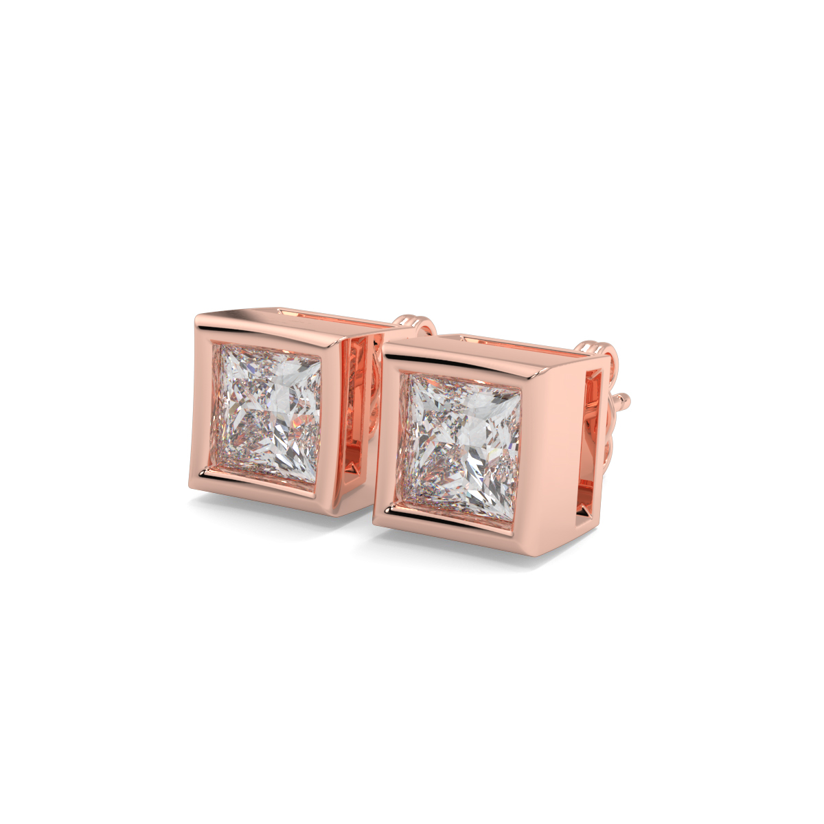 Solitaire Diamond Earrings