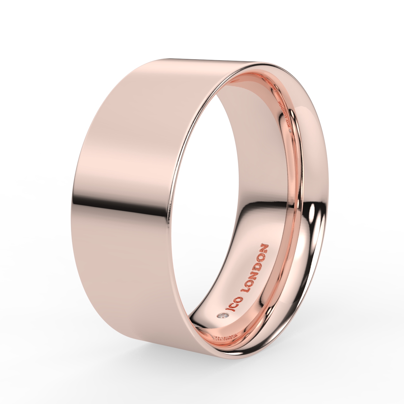 Flat Court Plain Wedding Band