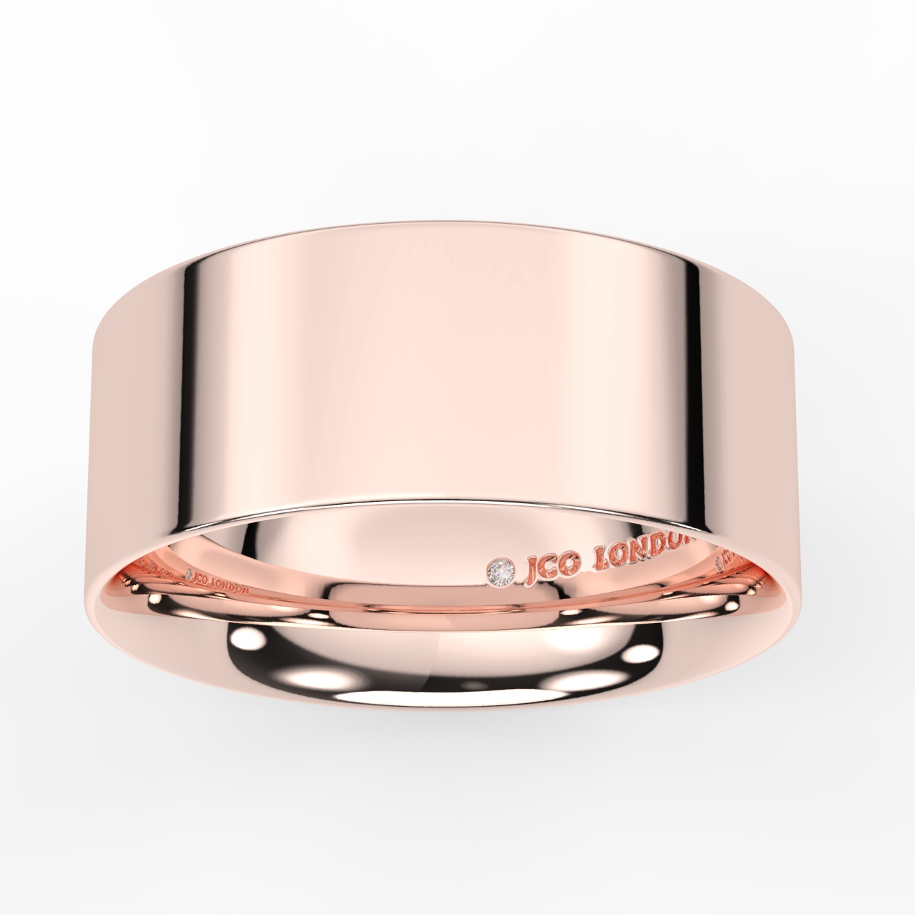 Flat Court Plain Wedding Band