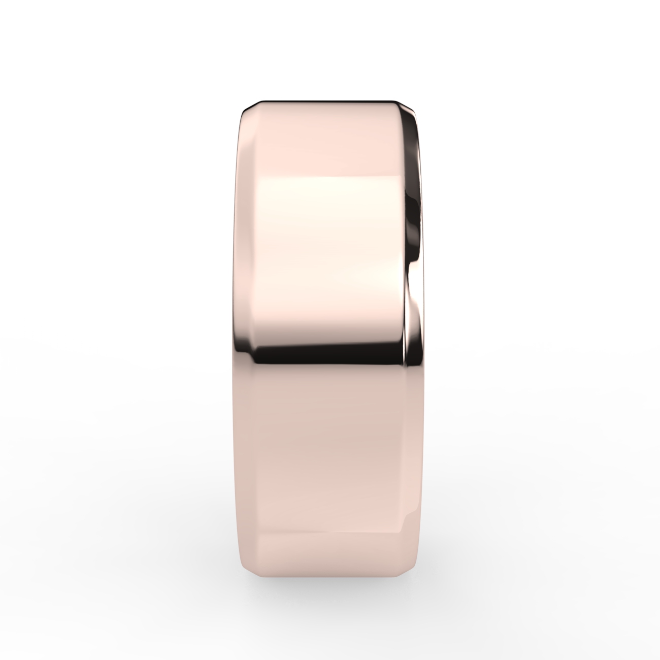 Flat Court Bevel Plain Wedding Band