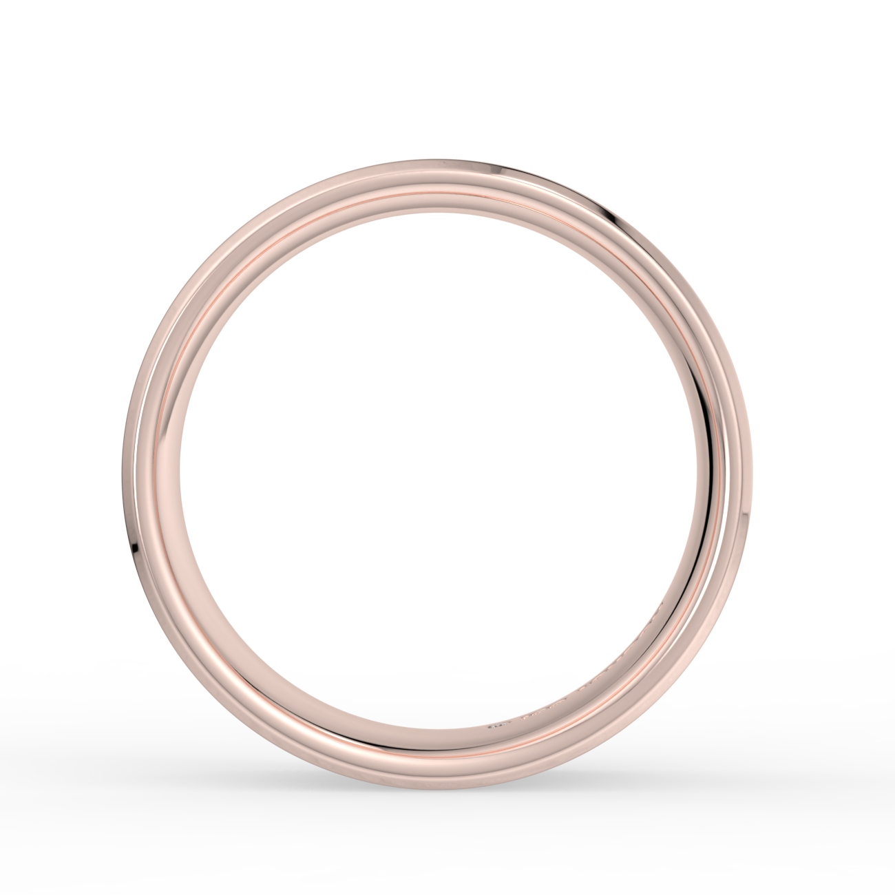 Flat Court Bevel Plain Wedding Band