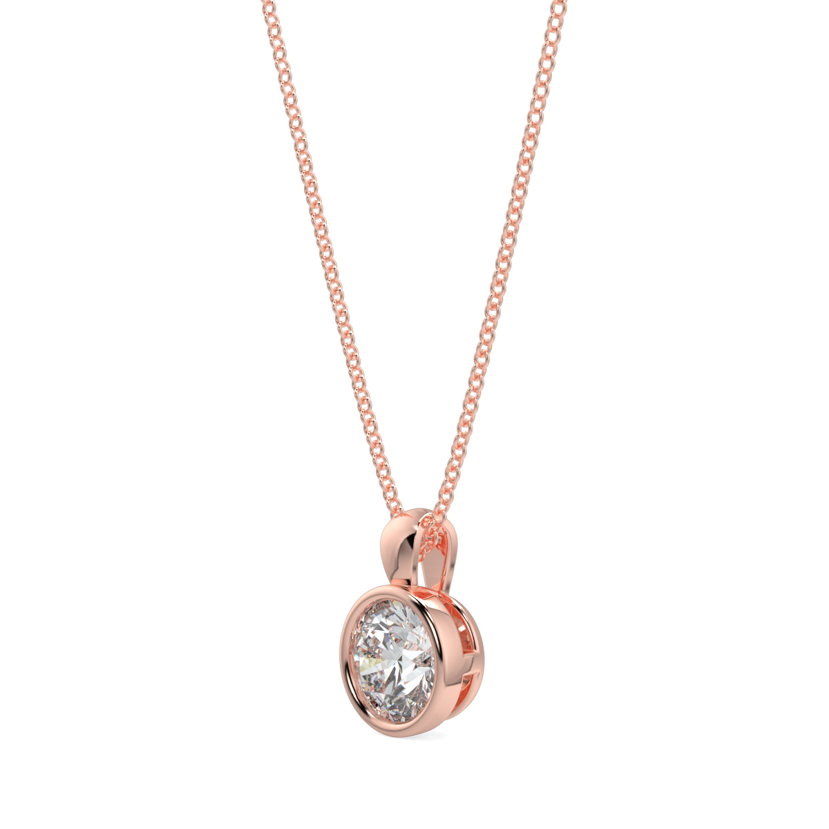 Solitaire Diamond Pendant