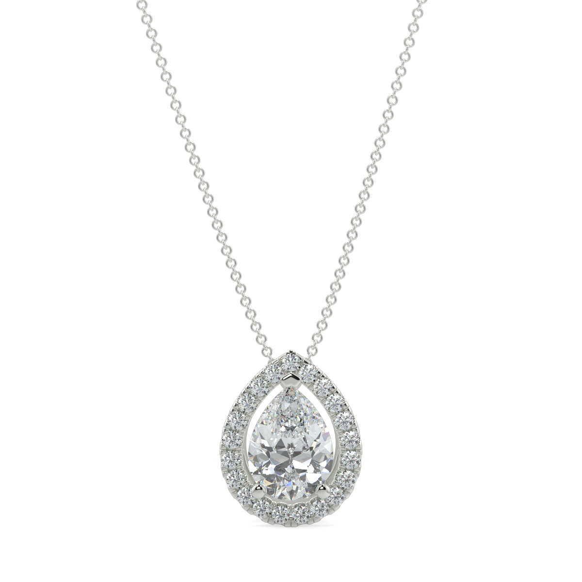 Halo Diamond Pendant